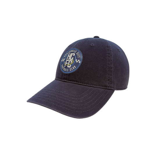 Adult Slouch Adjustable Crest Hat - Navy