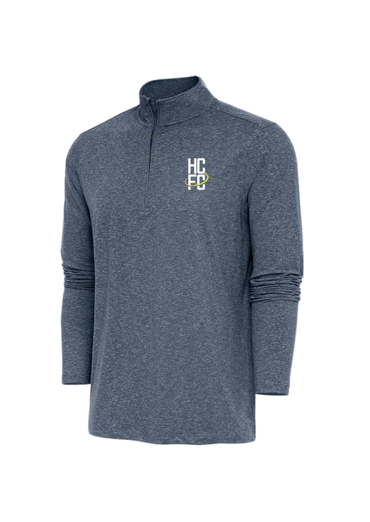 Men's Antigua Hunk 1/4 Zip - Heather Navy
