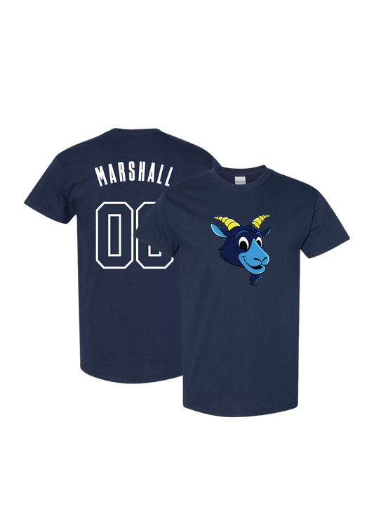 Men's HCFC Marshall Name & Number Tee - Navy