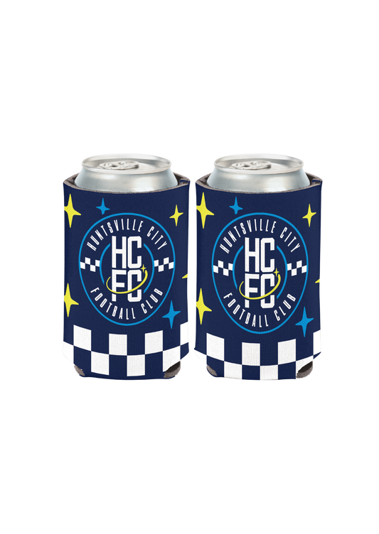 Huntsville City FC 12oz Can Cooler - Checkered