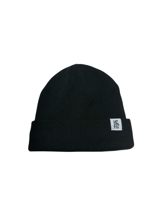 HCFC Fleece Lined Cuff Knit Hat - Black