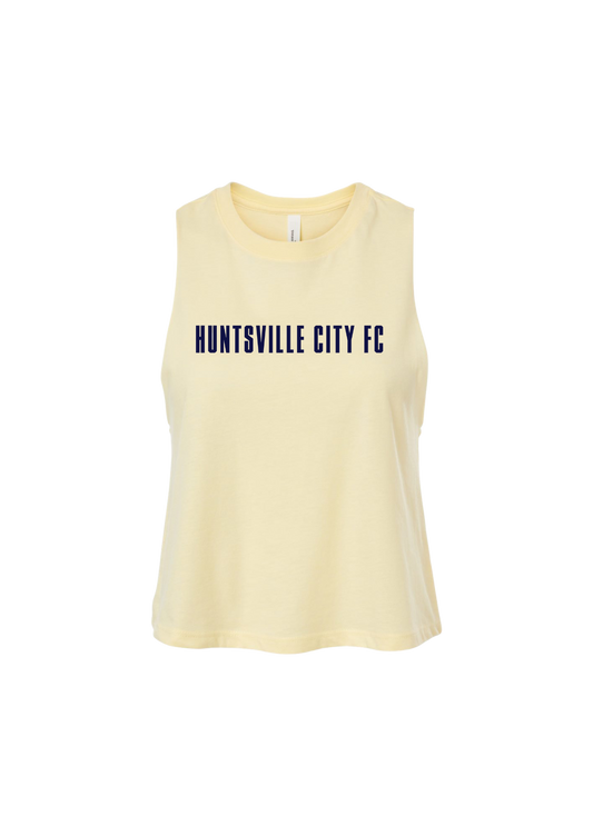 Women's Racerback Crop Tank - Daisy