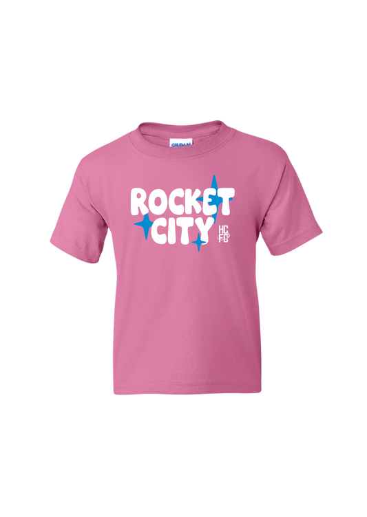 Youth Pink Rocket City Tee