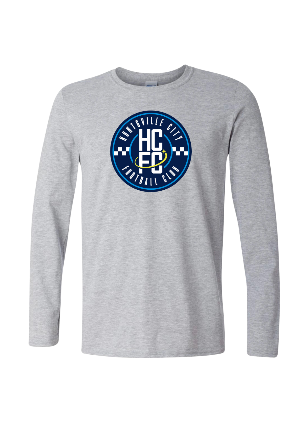 Men's Long Sleeve Crest Tee - Grey