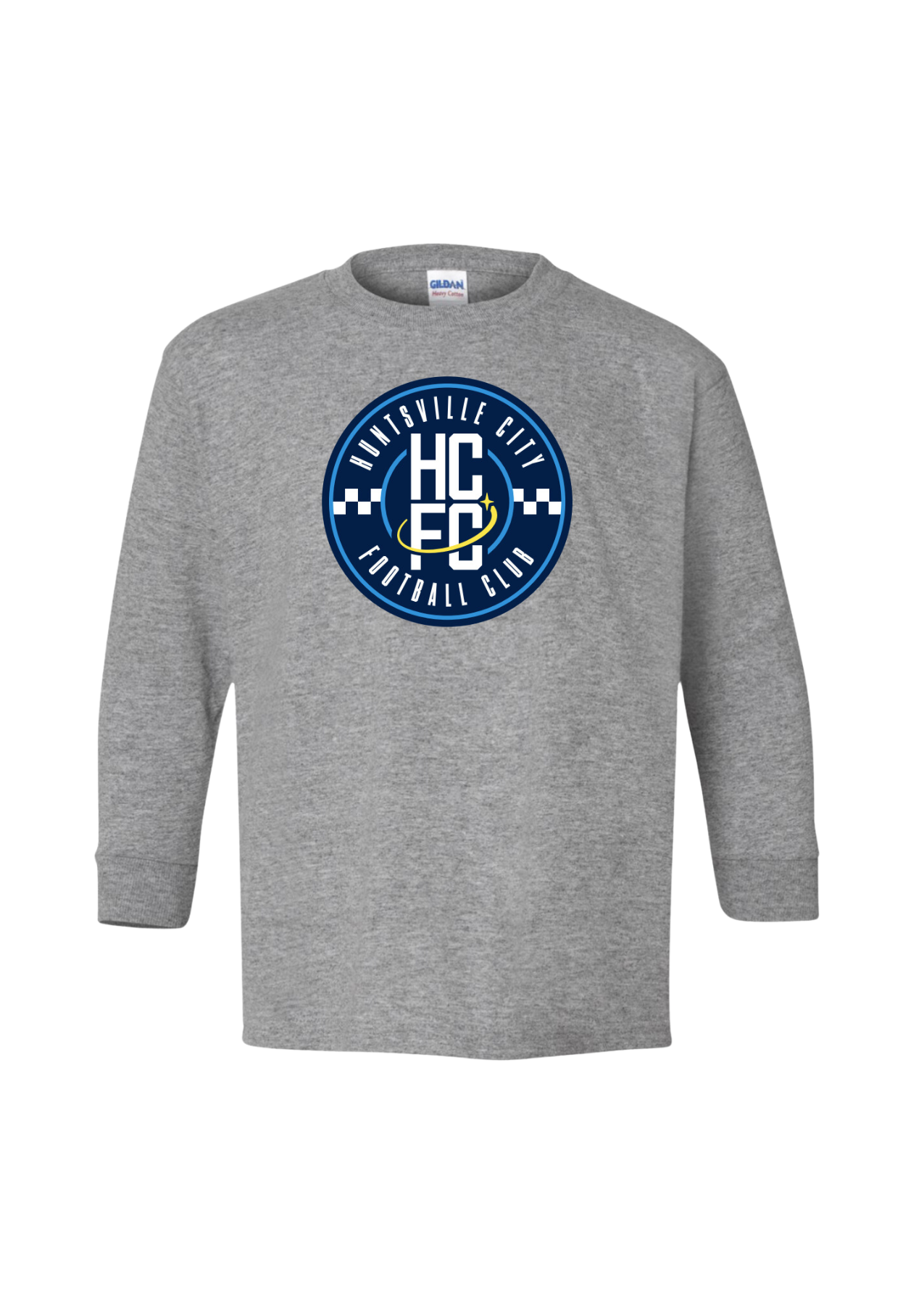 Youth Long Sleeve Crest Tee - Grey